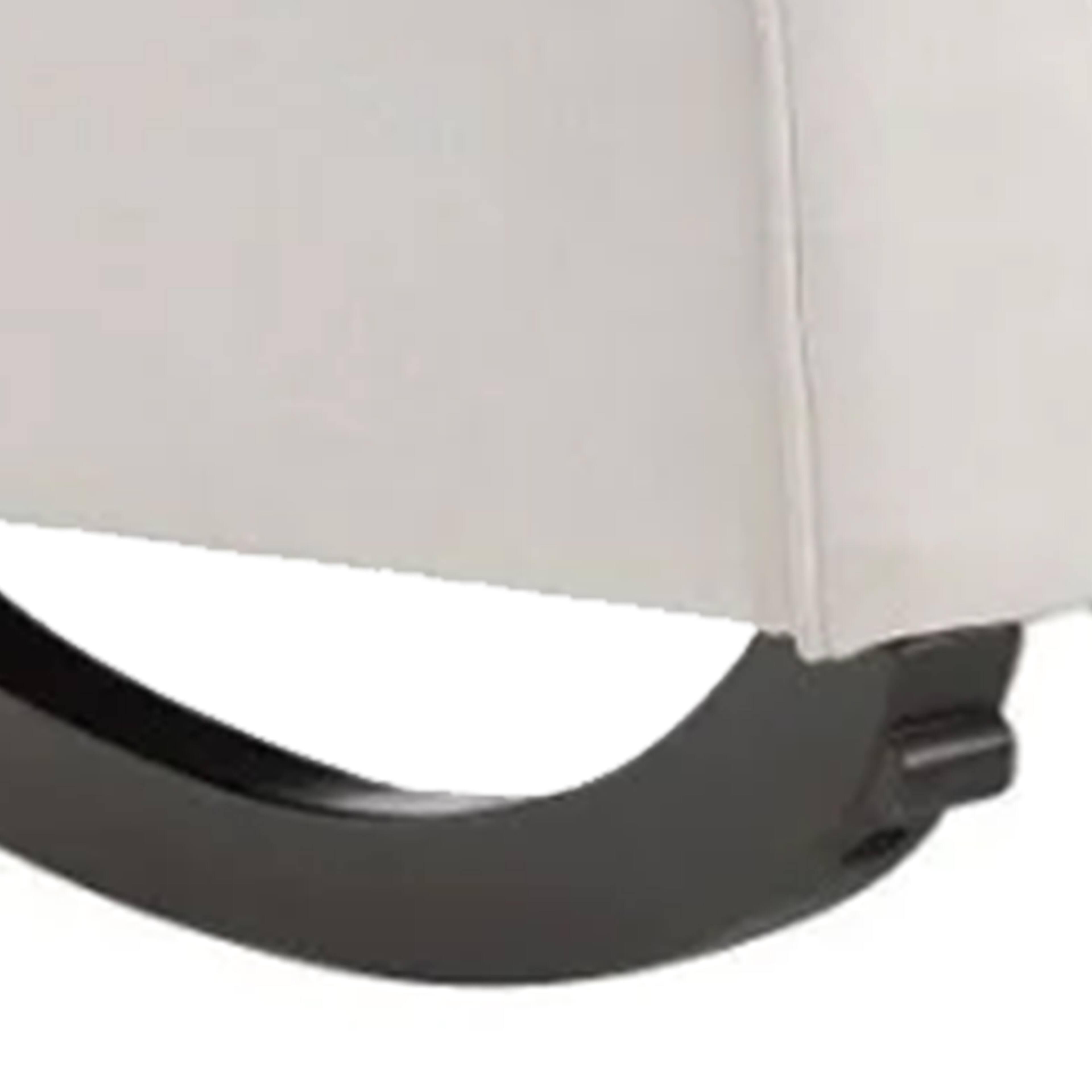 Alt View 3. Manhattan Lane - 37 Inch Rocking Chair, Pocket Coil Seat, Wood Frame, Soft Beige Upholstery - Beige, Black.