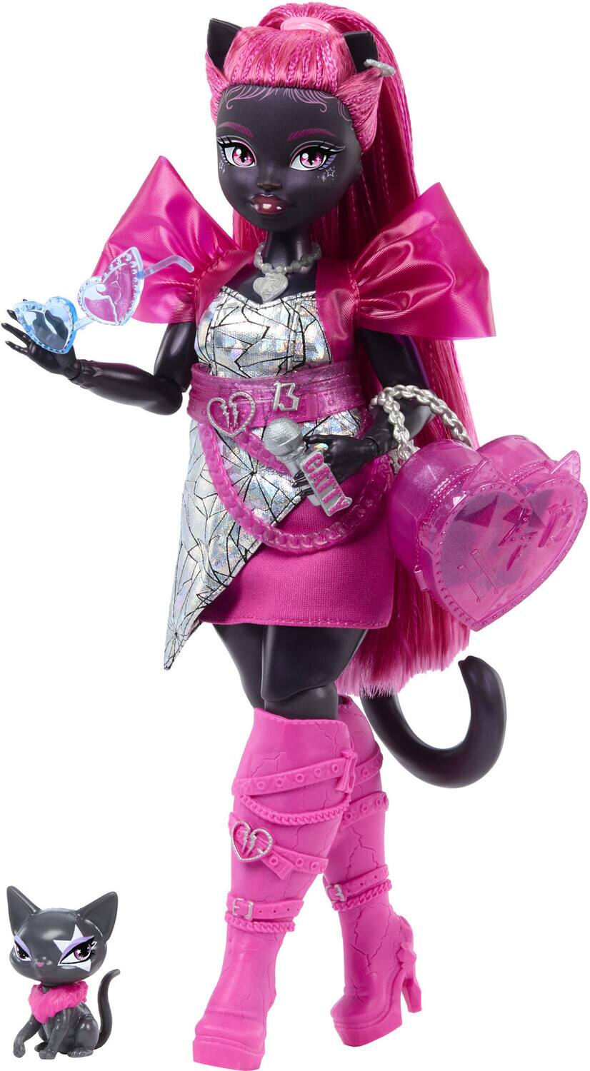 モンスターハイ  キャッティーノワール Mattel Monster High Catty Noir Doll with Pet Cat Amulette
