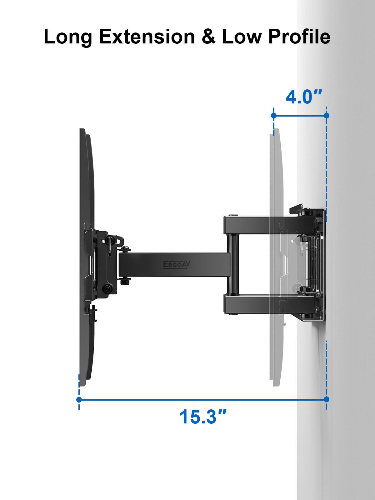 Long Extension & Low Profile

4.0"

15.3"
