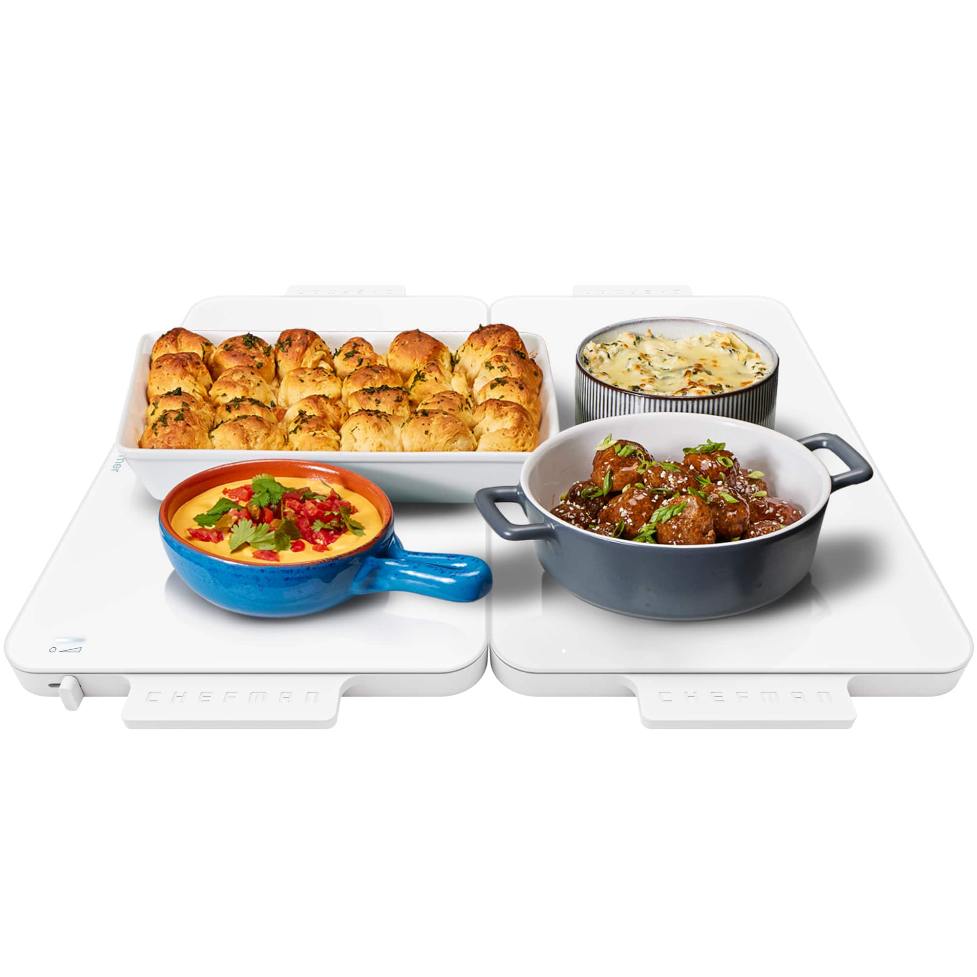 Chefman - Everything Warmer Modular Expanding Warming Tray, Two 10” x 16” Trays - Concrete price history on PriceWatchPro