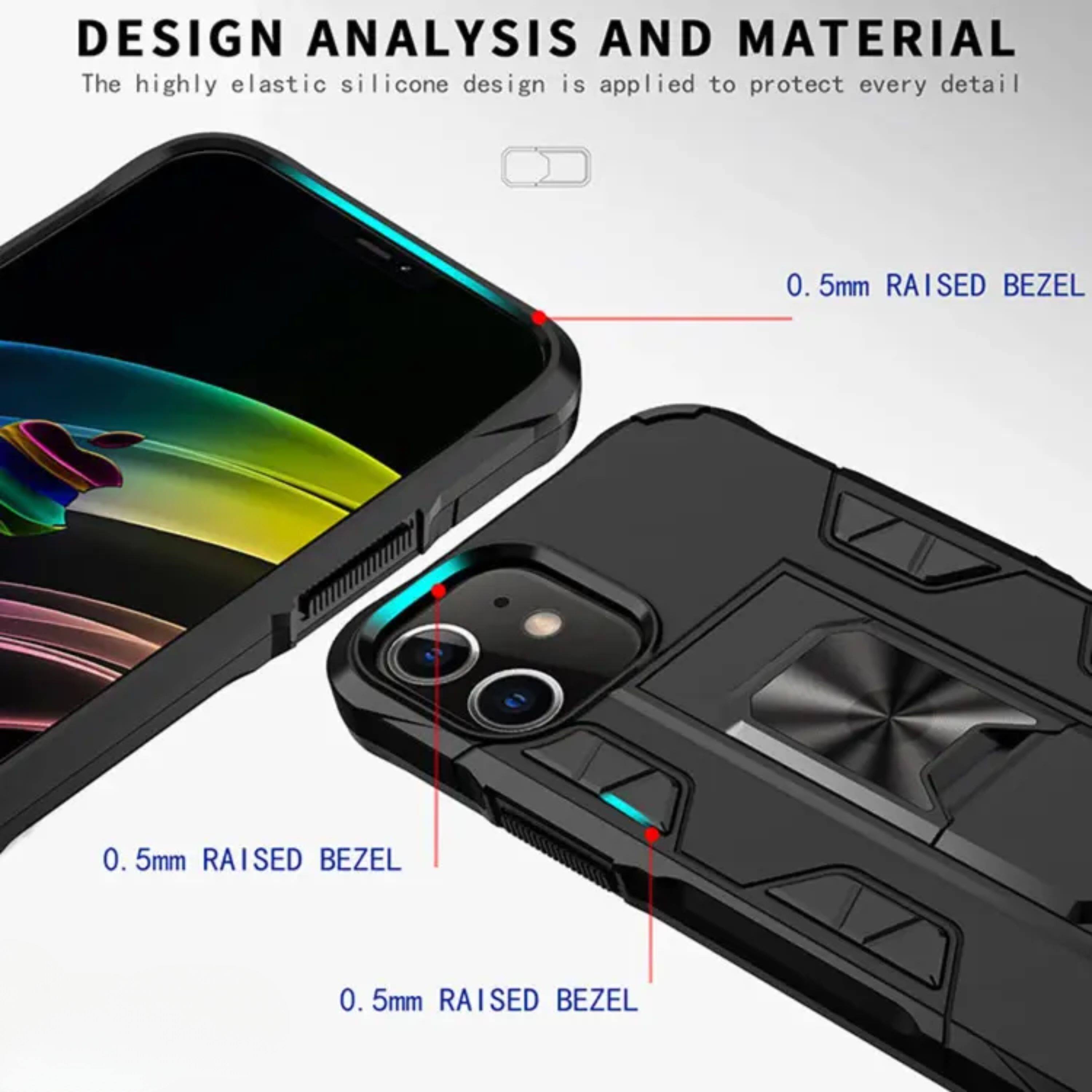 DESIGN ANALYSIS AND MATERIAL  
The highly elastic silicone design is applied to protect every detail.  

0.5mm RAISED BEZEL  
0.5mm RAISED BEZEL  
0.5mm RAISED BEZEL