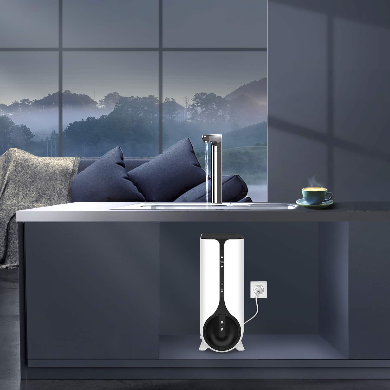 Alt View 17. Waterdrop - K6 Reverse Osmosis Instant Hot Water Dispenser System - White.