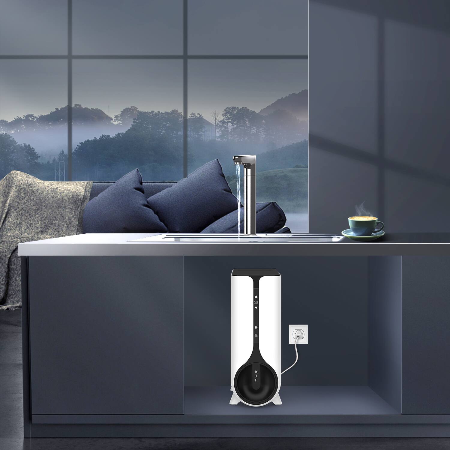 Alt View 17. Waterdrop - K6 Reverse Osmosis Instant Hot Water Dispenser System - White.