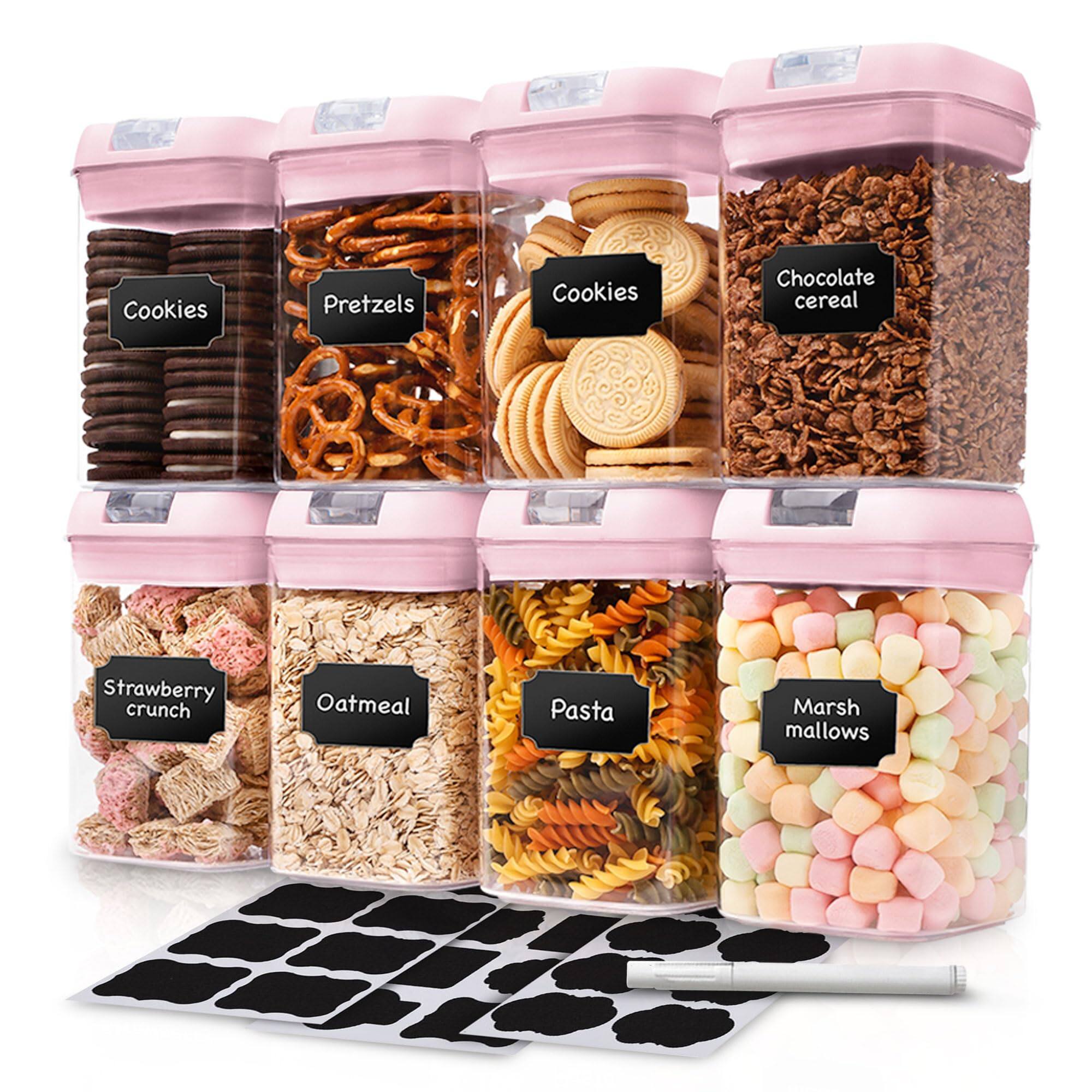 Cookies  
Pretzels  
Cookies  
Chocolate cereal  
Strawberry crunch  
Oatmeal  
Pasta  
Marshmallows