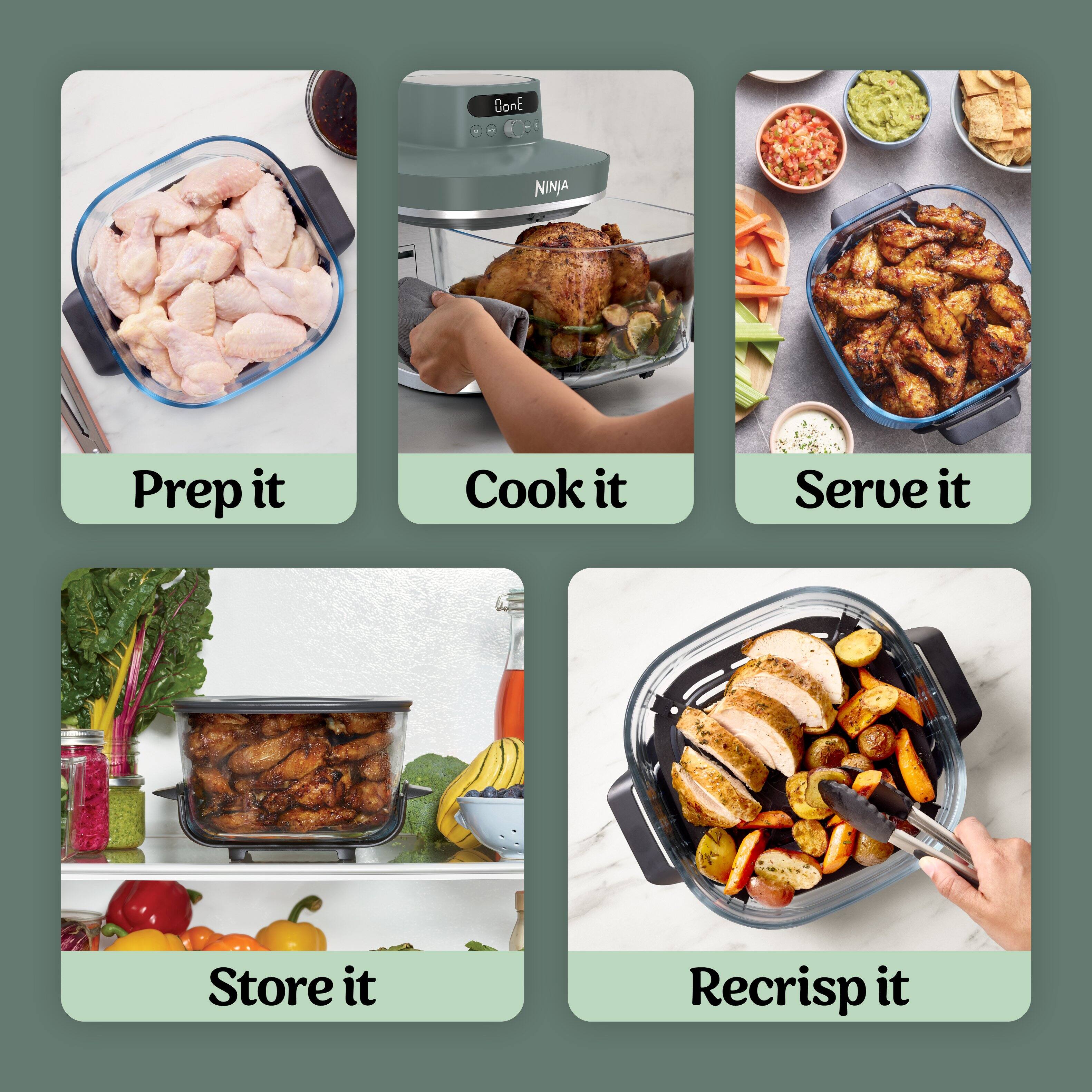 DonE NINJA  
Prep it  
Cook it  
Serve it  
Store it  
Recrisp it