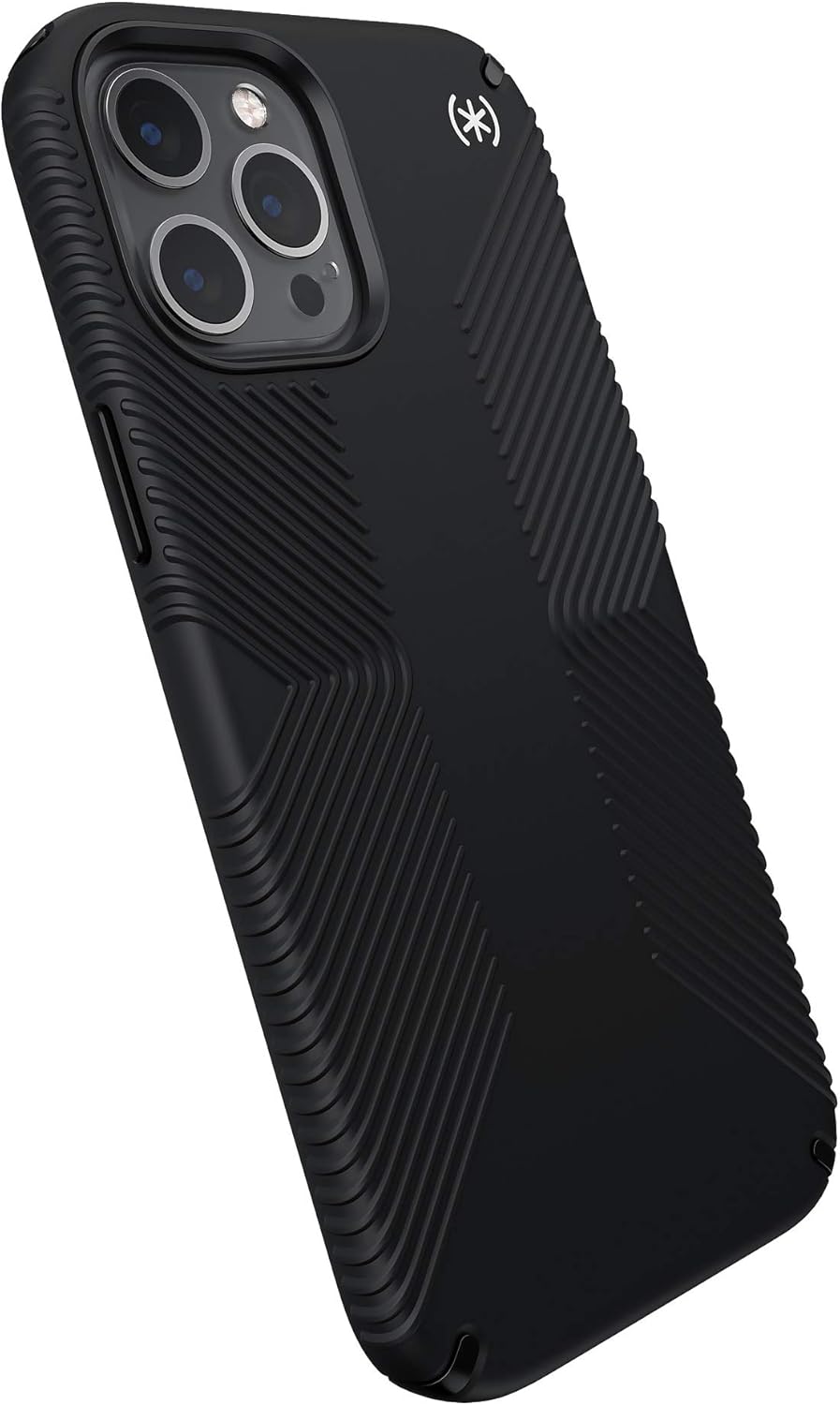 Front. Speck - Speck Presidio2 Grip Black Case - iPhone 12 Pro Max - Black.