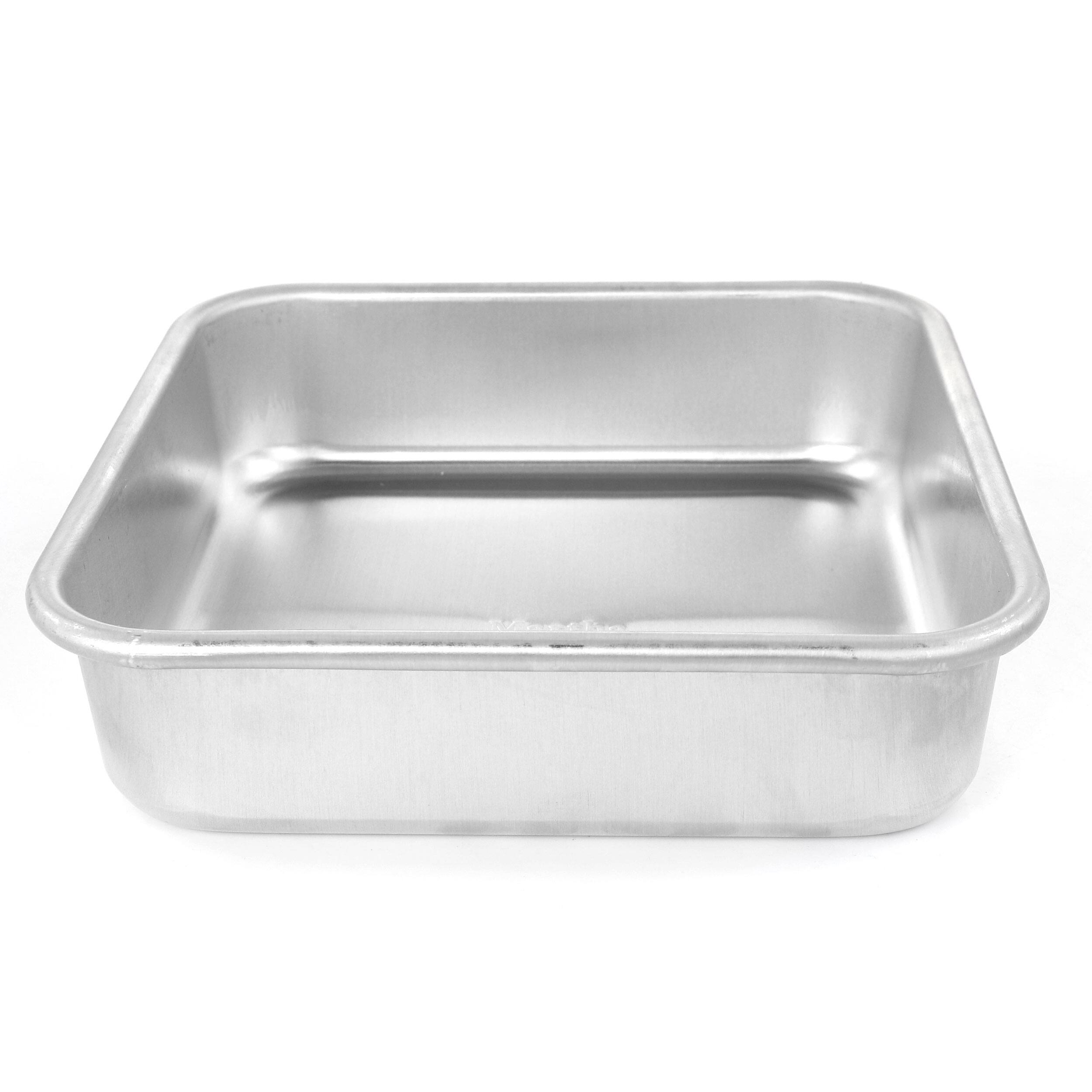 Alt View 2. Martha Stewart - Martha Stewart 9 Inch Square Aluminum Cake Pan - Silver.