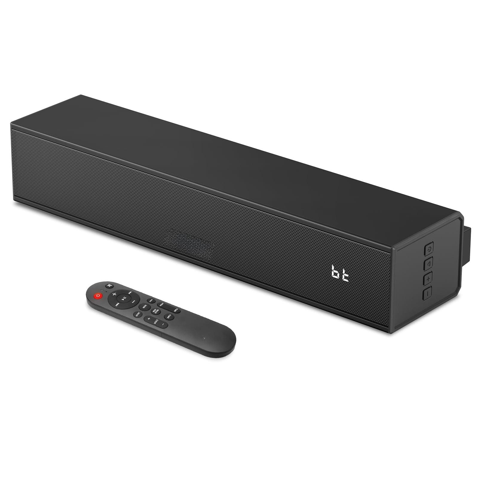 TECH SAFARI - 2 1 Sound Bar For Smart Tv With Built in Subwoofer 6 Levels Voice Enhancement Small Soundbar Speakers 5 3 a - Default