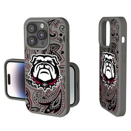 Keyscaper - NCAA - Georgia Bulldogs Paisley iPhone Soft Touch Case - 15 - Gray
