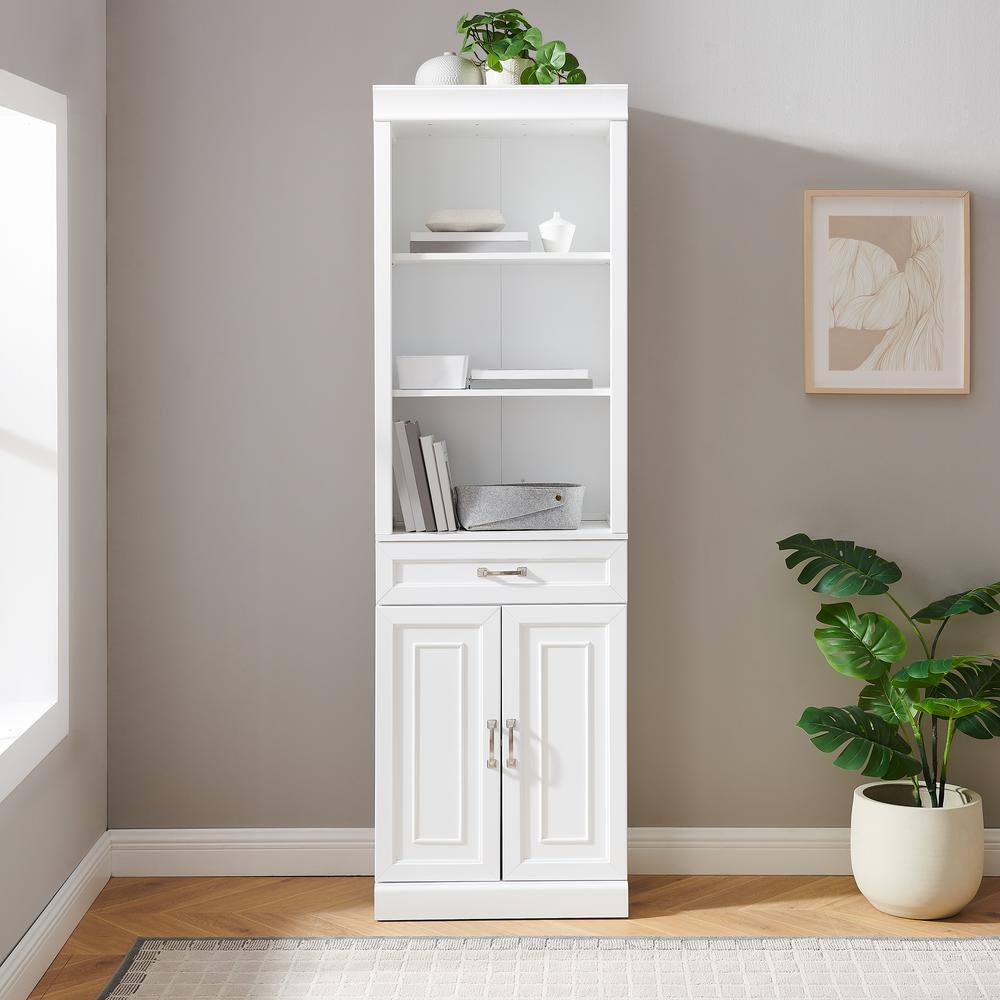 Alt View 9. Crosley Furniture - Stanton Storage Bookcase - White.