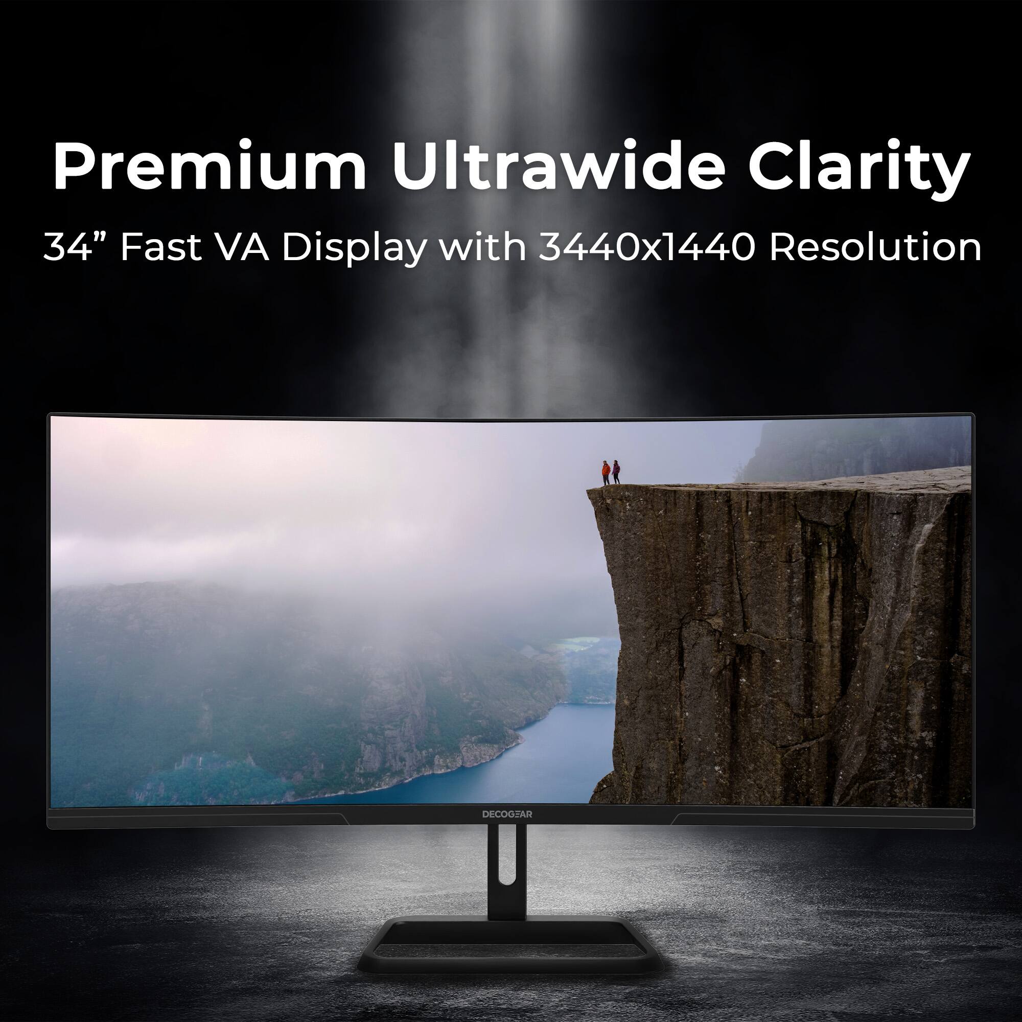 Premium Ultrawide Clarity  
34" Fast VA Display with 3440x1440 Resolution