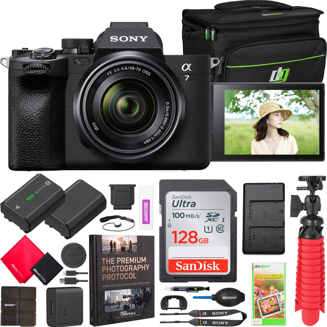Bundle - Sony - a7 IV Mirrorless Full Frame Camera + 28-70mm Lens Kit + Pro Photography