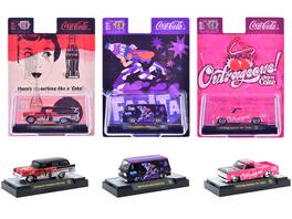 "Sodas" Set of 3 pieces Release 59 Limited Edition to 9600 pieces Worldwide 1/64 Diecast Model Cars by M2 Machines - Multi