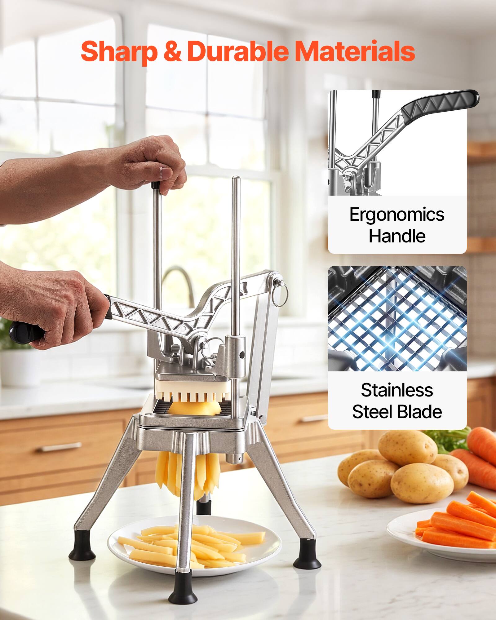 Sharp & Durable Materials  
Ergonomics Handle  
Stainless Steel Blade