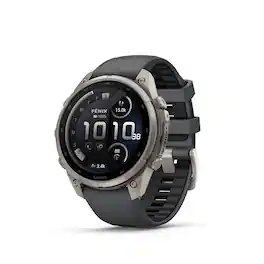Garmin - fēnix 9 Pro - inReach AMOLED GPS Smartwatch 47 mm Titanium - Graphite/Black Silicone Band - (2026)