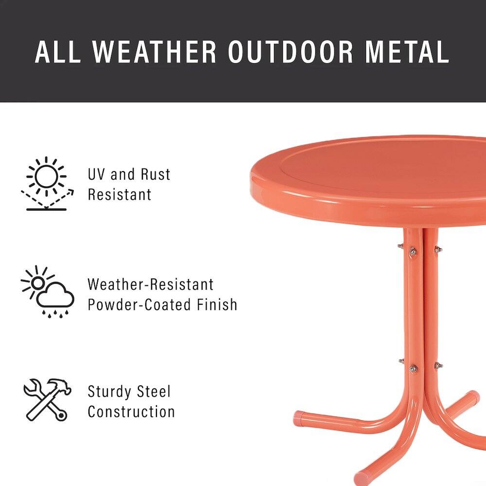 ALL WEATHER OUTDOOR METAL

- UV and Rust Resistant
- Weather-Resistant Powder-Coated Finish
- Sturdy Steel Construction