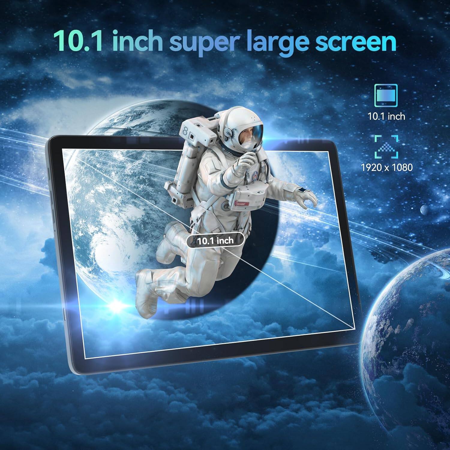 10.1 inch super large screen  
10.1 inch  
1920 x 1080