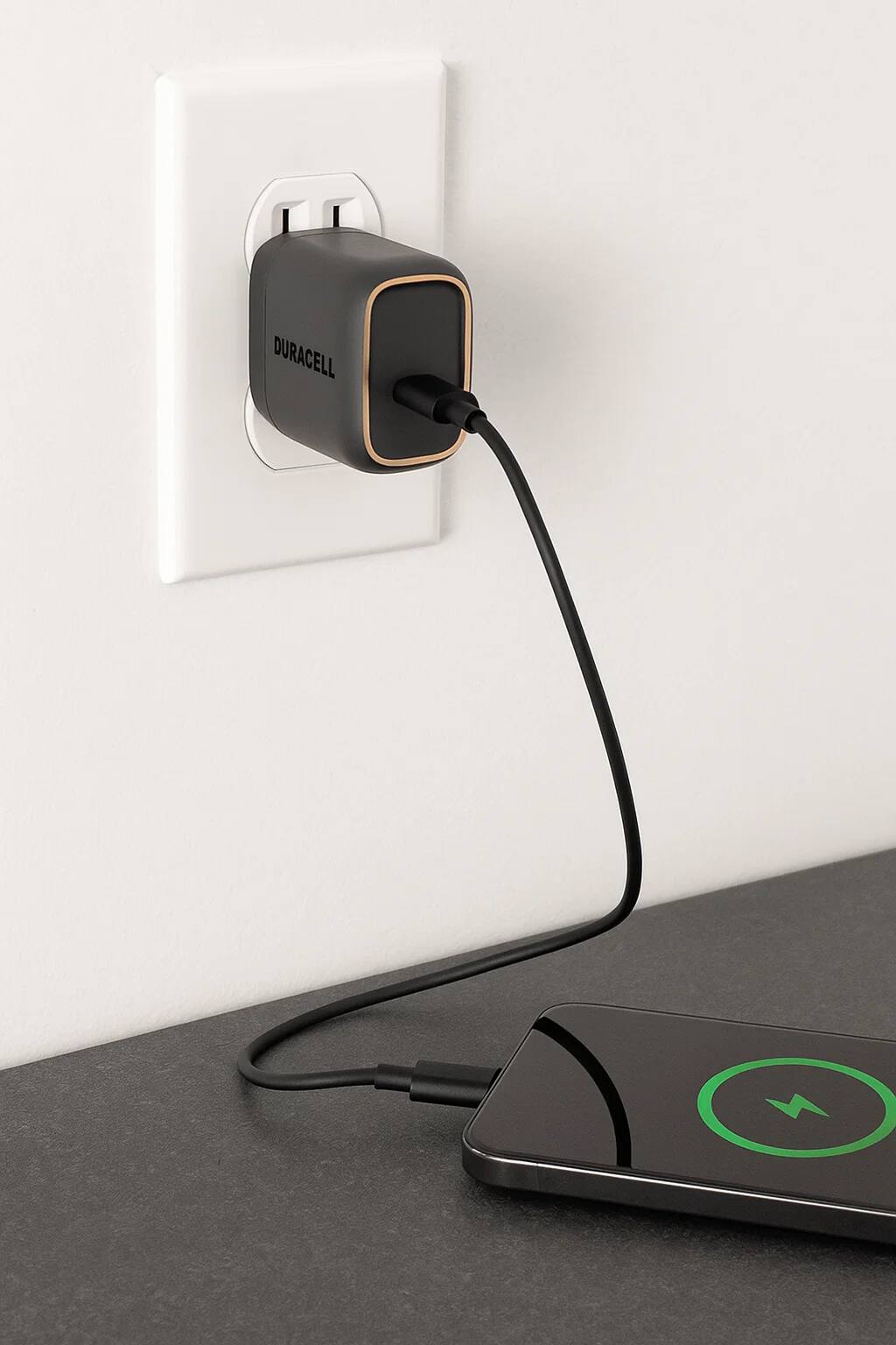 Alt View 2. Duracell - Premium Foldable Wall Charger 20W PD Single Port USB-C From The Most Trusted Brand In Power! - Multi.