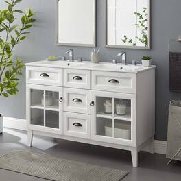 Modway - Isle Bathroom Vanity Basin Included - White White