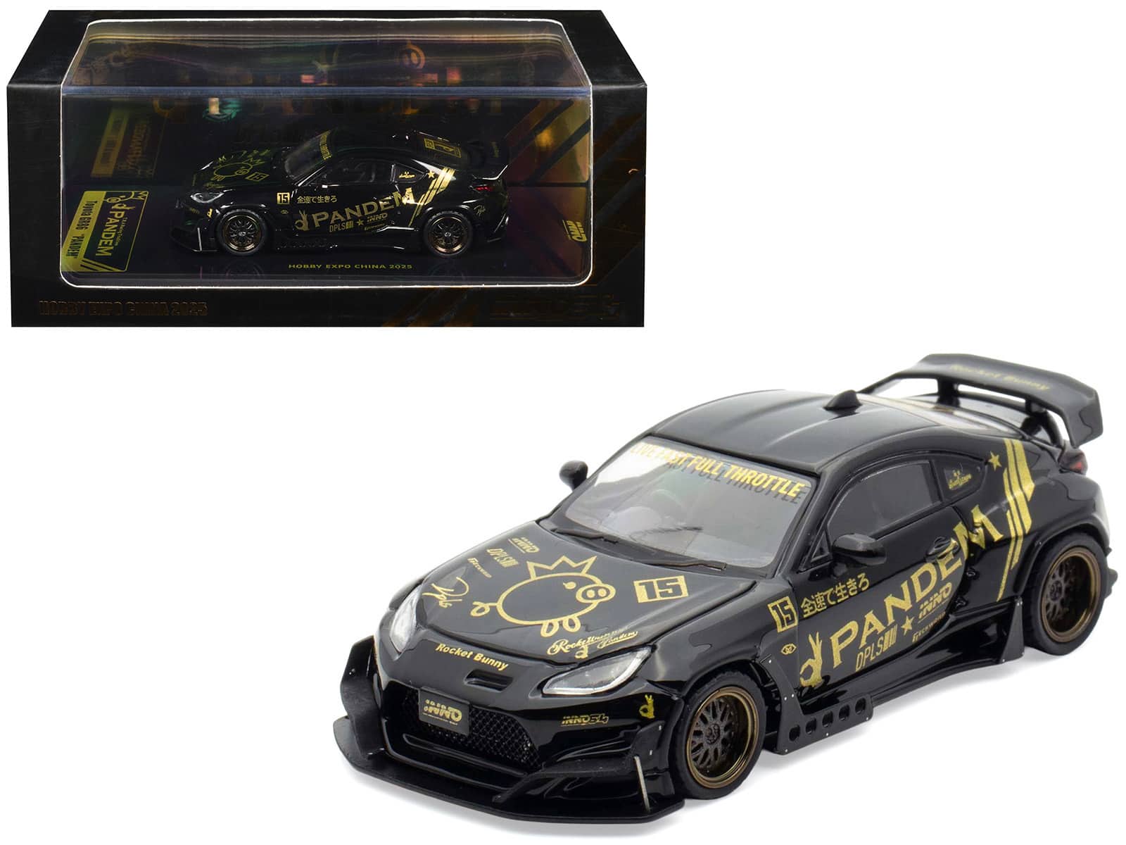 "Toyota GR86 ""Pandem"" RHD Black with Gold Graphics ""Hobby Expo China 2025 Event Exclusive"" 1/64 Model Car by Inno Models" price history on PriceWatchPro