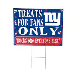 Evergreen Enterprises - New York Giants 18" x 24" Halloween Treats Outdoor Yard Sign - Multicolor