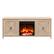 Front. Camden&Wells - Foster Log Fireplace TV Stand for TVs Up to 65" - White Oak.
