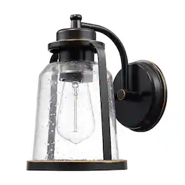 Globe Electric - Vintage 1-Light Oil Rubbed Bronze Roth Wall Sconce