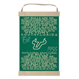Jardine - South Florida Bulls 12'' x 20'' Fight Song Banner Sign - Green