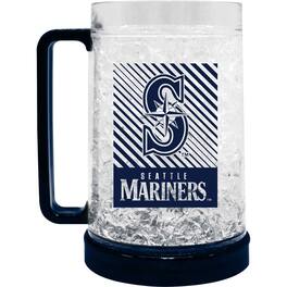 Logo Brands - Seattle Mariners 16oz. Wordmark Freezer Mug - Multicolor