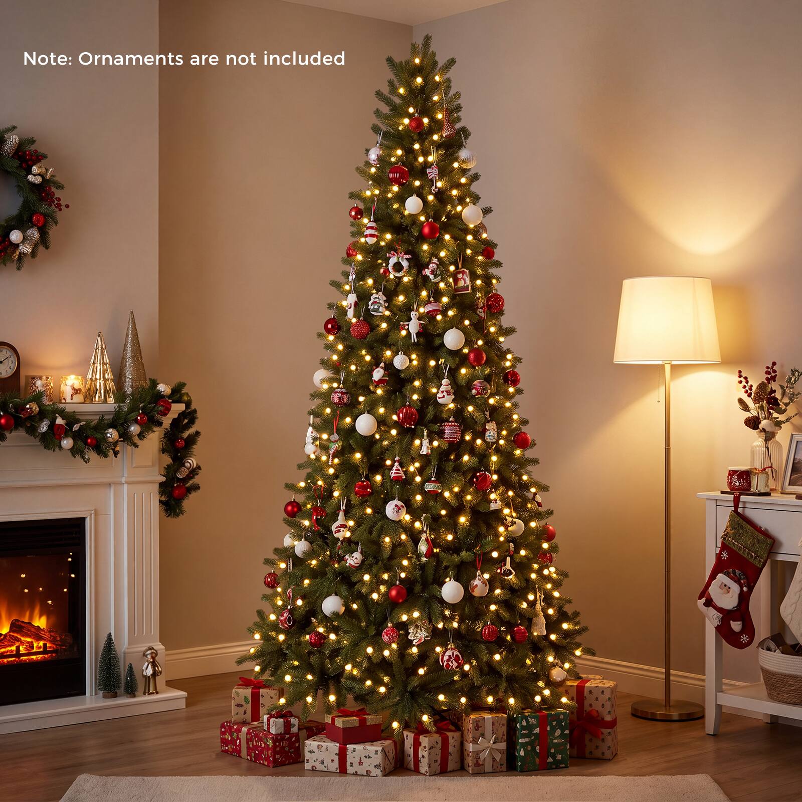 Note: Ornaments are not included