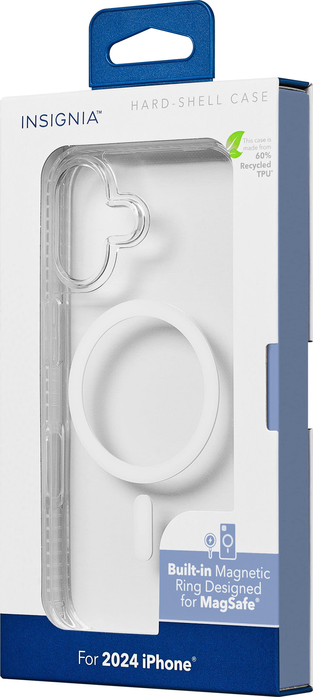 This case is made from 60% Recycled TPU and features a built-in magnetic ring, designed for MagSafe compatibility with the 2024 iPhone.