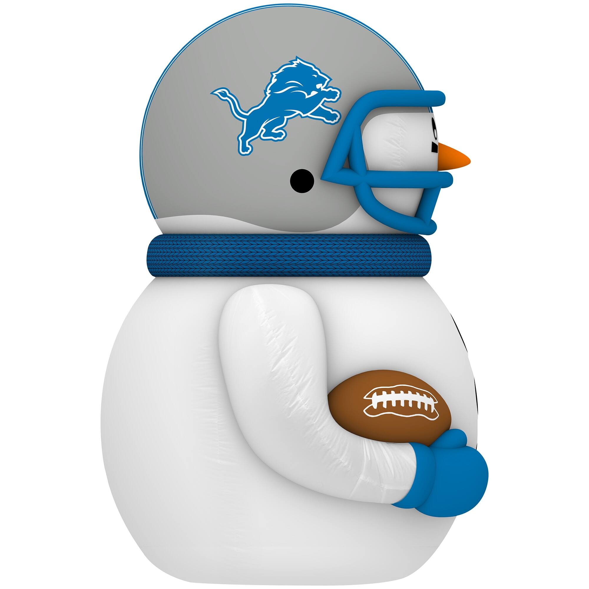 Alt View 2. Sporticulture - Detroit Lions 7' Inflatable Snowman Player - Gray.