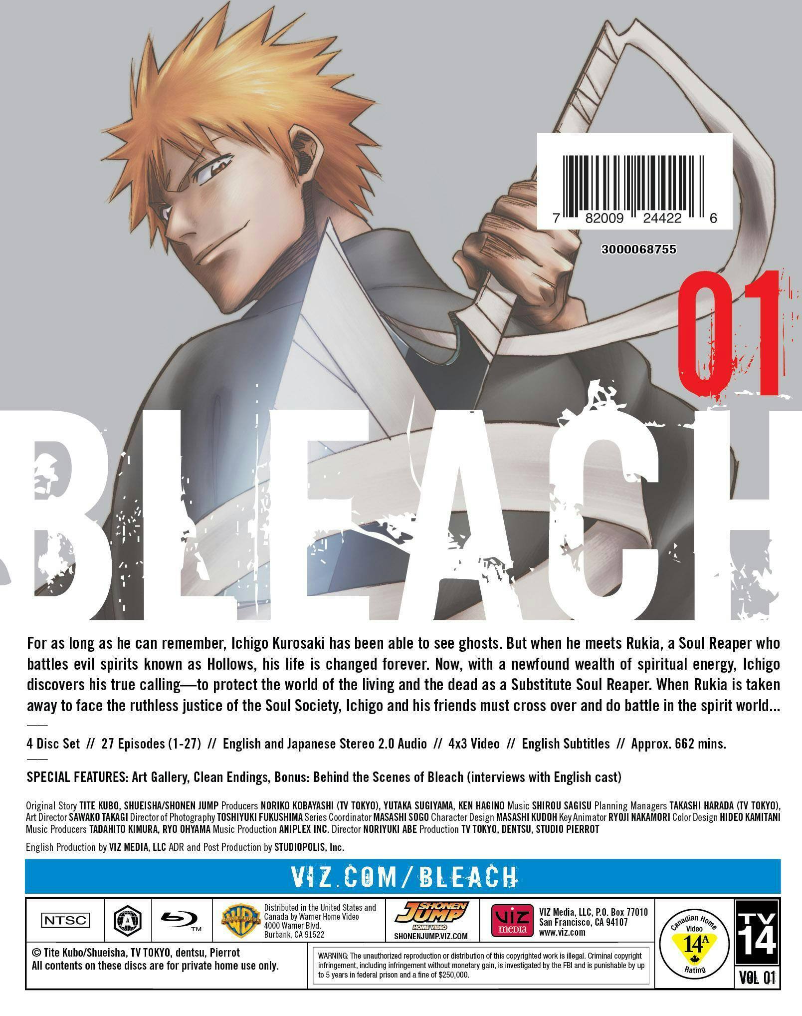 Back. Bleach: Set 1 (Box Set) [Blu-ray].