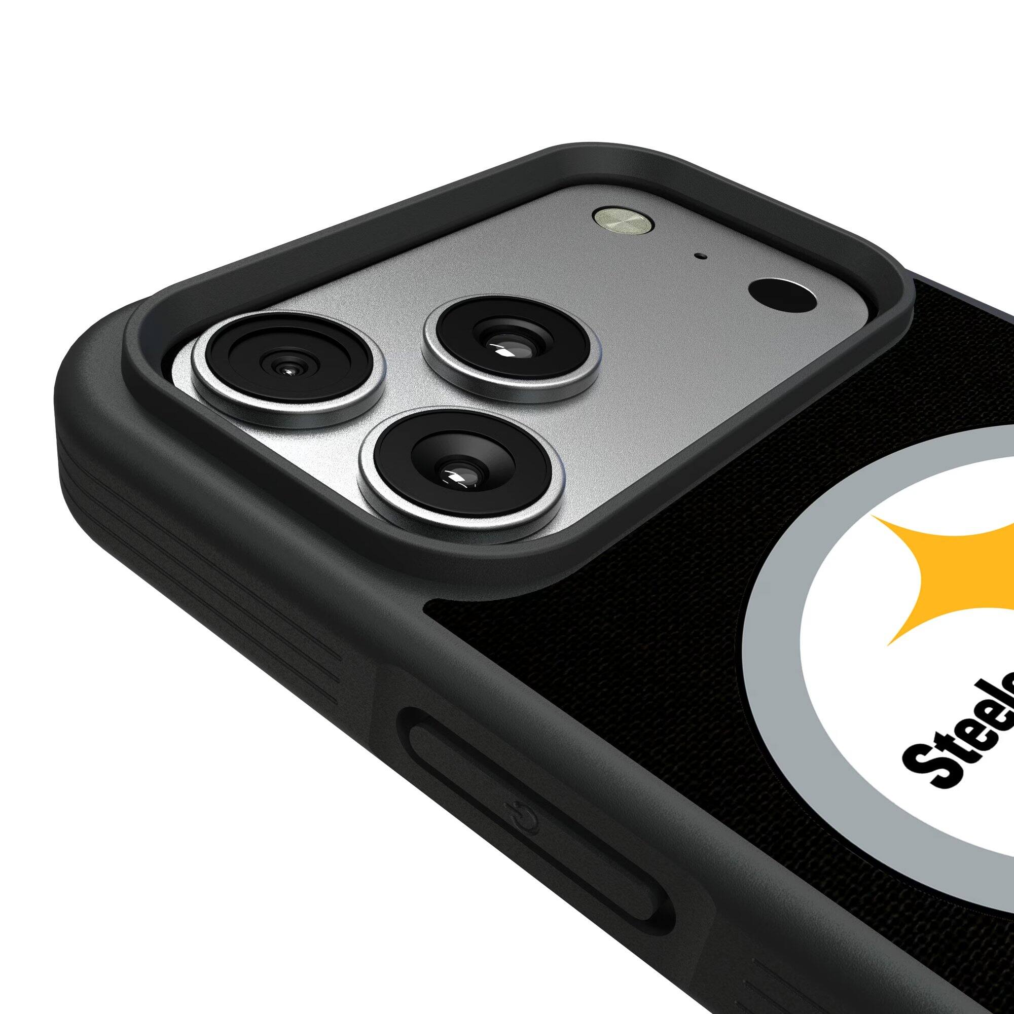 Alt View 2. Keyscaper - Pittsburgh Steelers Bump Case with 8.2ft Drop Protection - 15 - Multicolor.