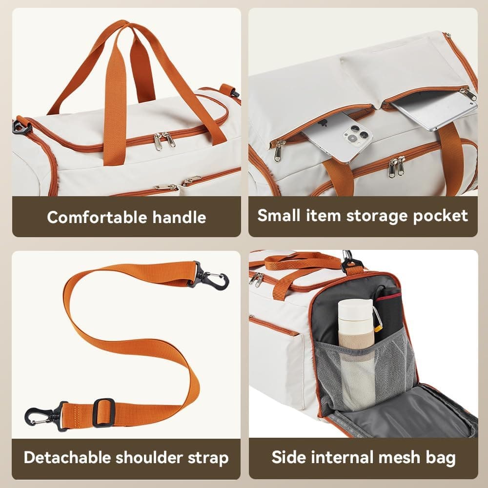Quick Deer 44L Multi Pocket Sports Duffel Bag for Travel & Gym
