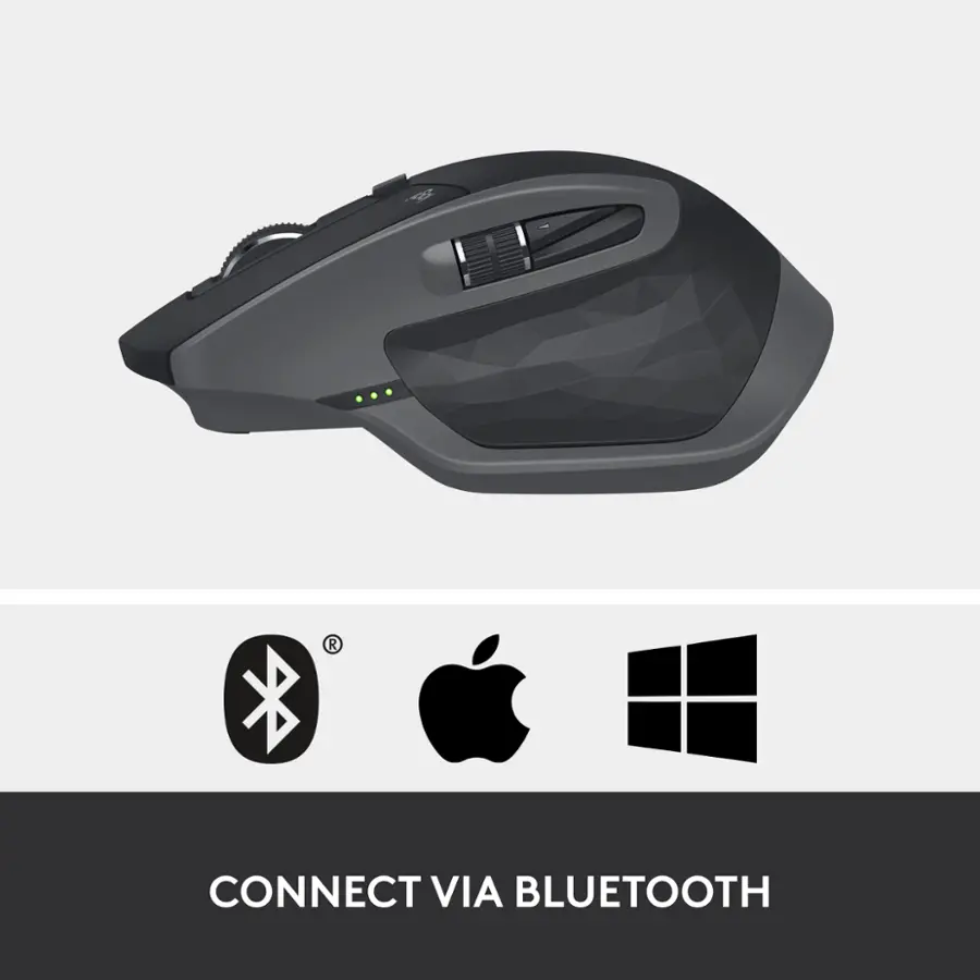 Logitech MX Master 2S Bluetooth Wireless Laser Mouse with