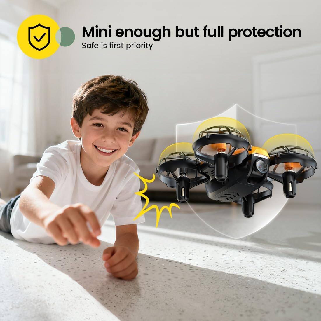 Mini enough but full protection  
Safe is first priority