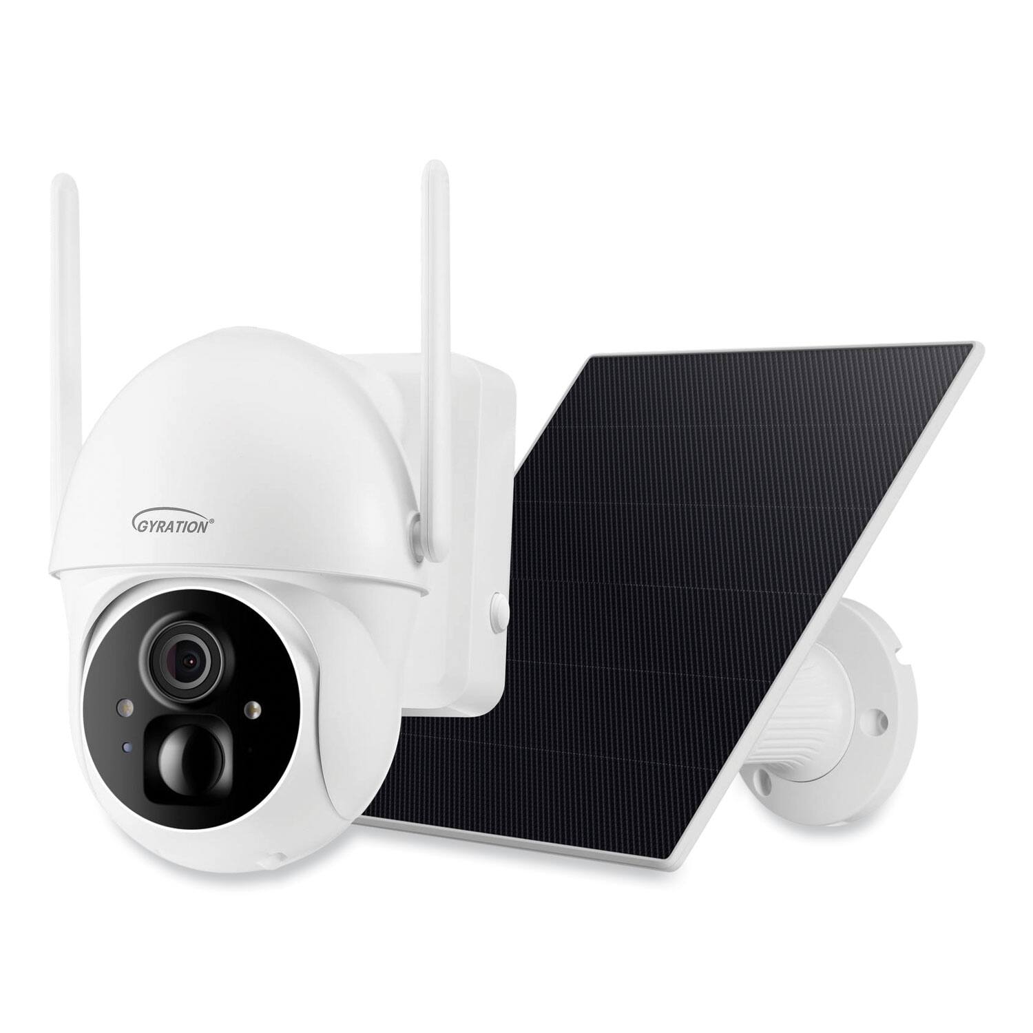 Alt View 2. Adesso - Adesso CYBERVIEW 3020 Cyberview 3020 3MP 2304 x 1296 Pixels Smart WiFi Pan/Tilt Camera with Solar Panel - White.