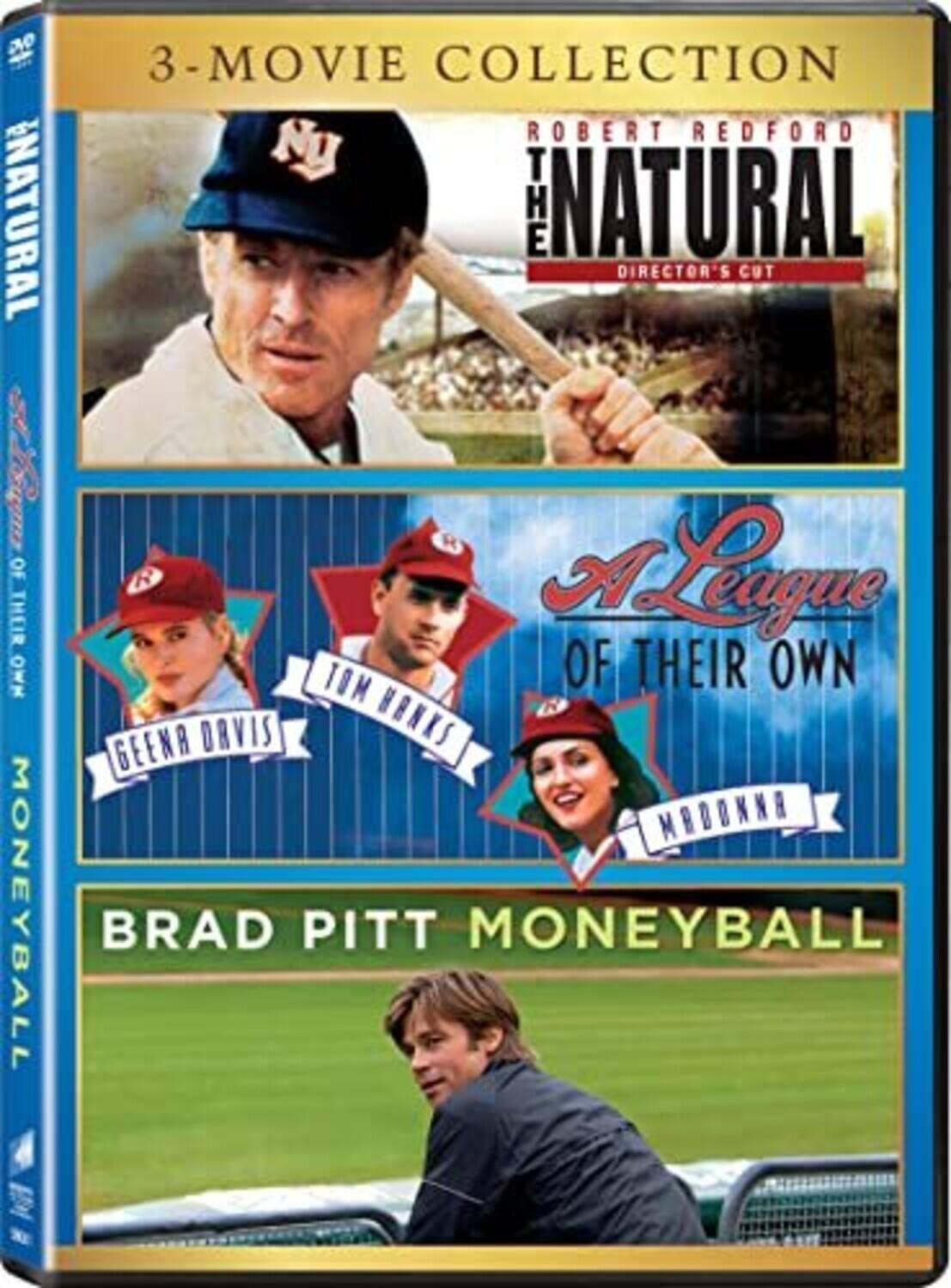 Alt View 1. The Natural / A League of Their Own / Moneyball   - DVD.