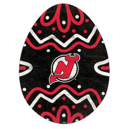 Fan Creations - New Jersey Devils 12" Easter Egg Cutout Sign - Multicolor