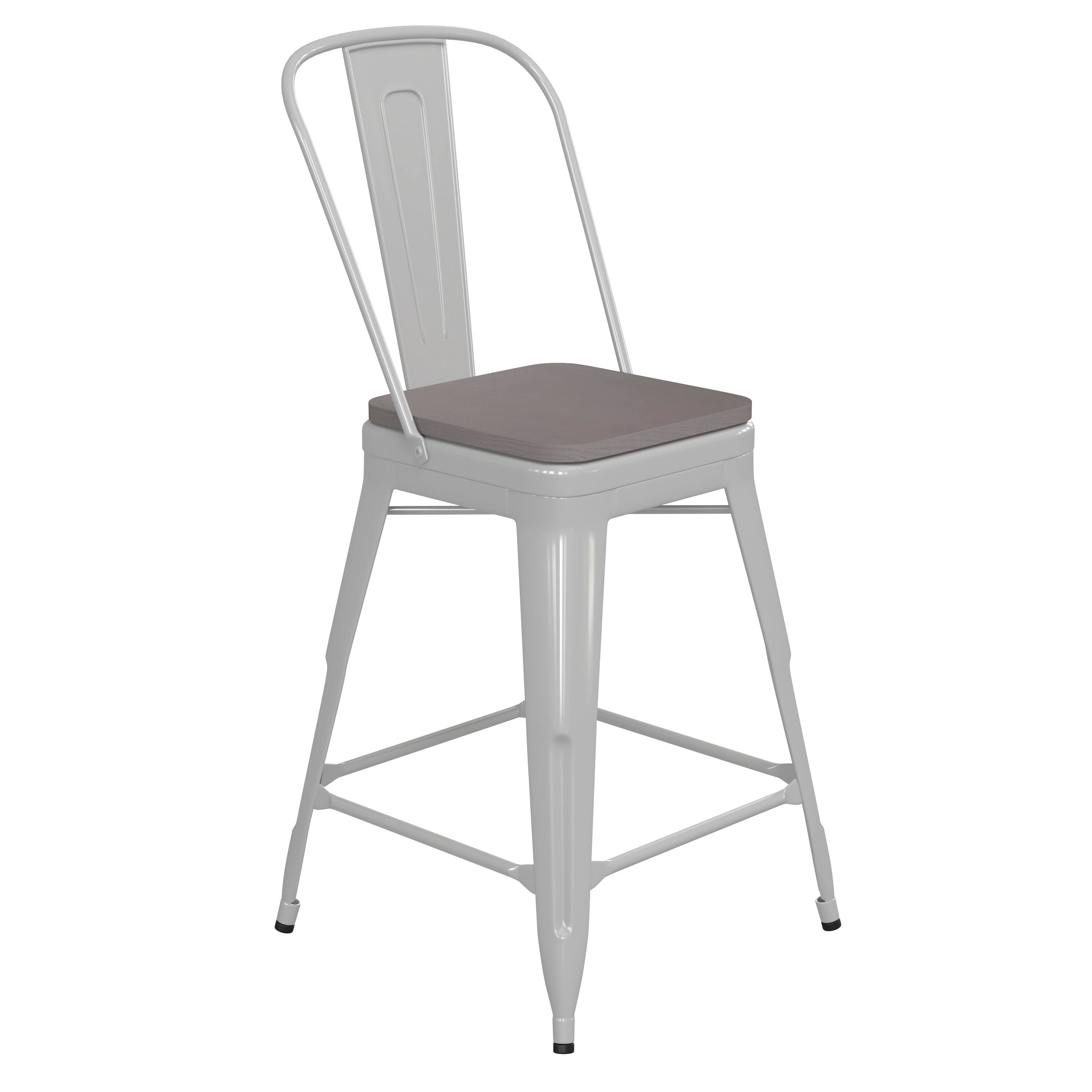 Gray Seat/White Frame