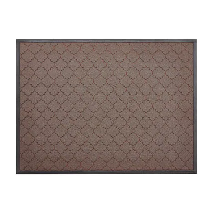 Front. VEVOR - Front Door Mat, 47 x 35 in Commercial Floor Mat for Indoor and Outdoor, Modern Stylish Carpet with TPE Backing - Brown.