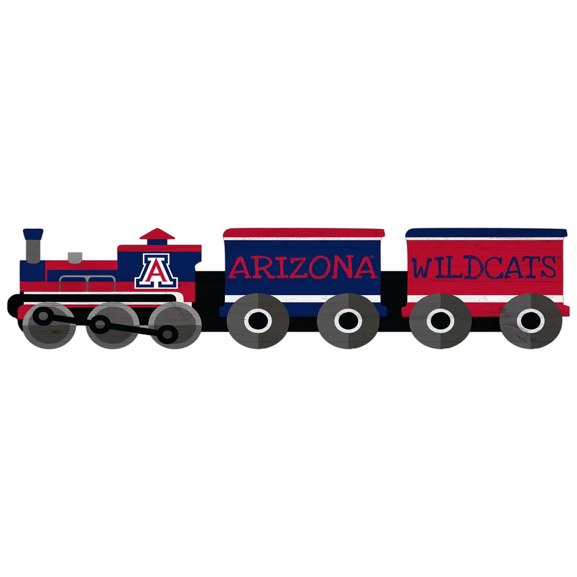 Arizona Wildcats 6'' x 24'' Train Cutout Sign