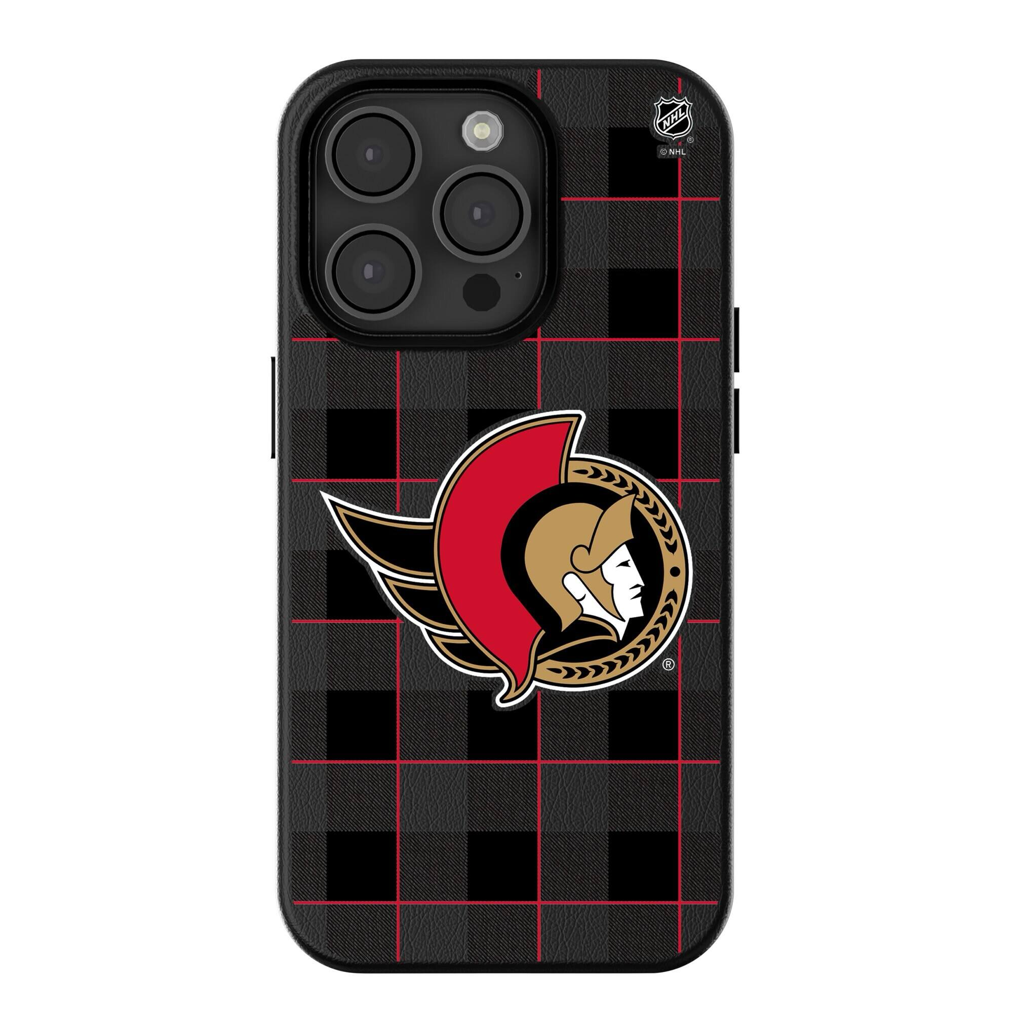 Keyscaper - NHL - Ottawa Senators Plaid iPhone Magnetic Bump Case - 15 Plus - Black price history on PriceWatchPro