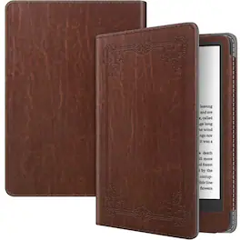 Kitcheniva - Stand Folio Case For All New Kindle 6 Inch 2024 And 2022 Release - Vintage Brown