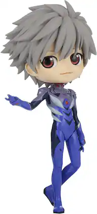 PopMarket - BanPresto - Evangelion Theatrical - Q posket - Kaworu Nagisa Plugsuit Version B Statue - Collectibles - Multicolor