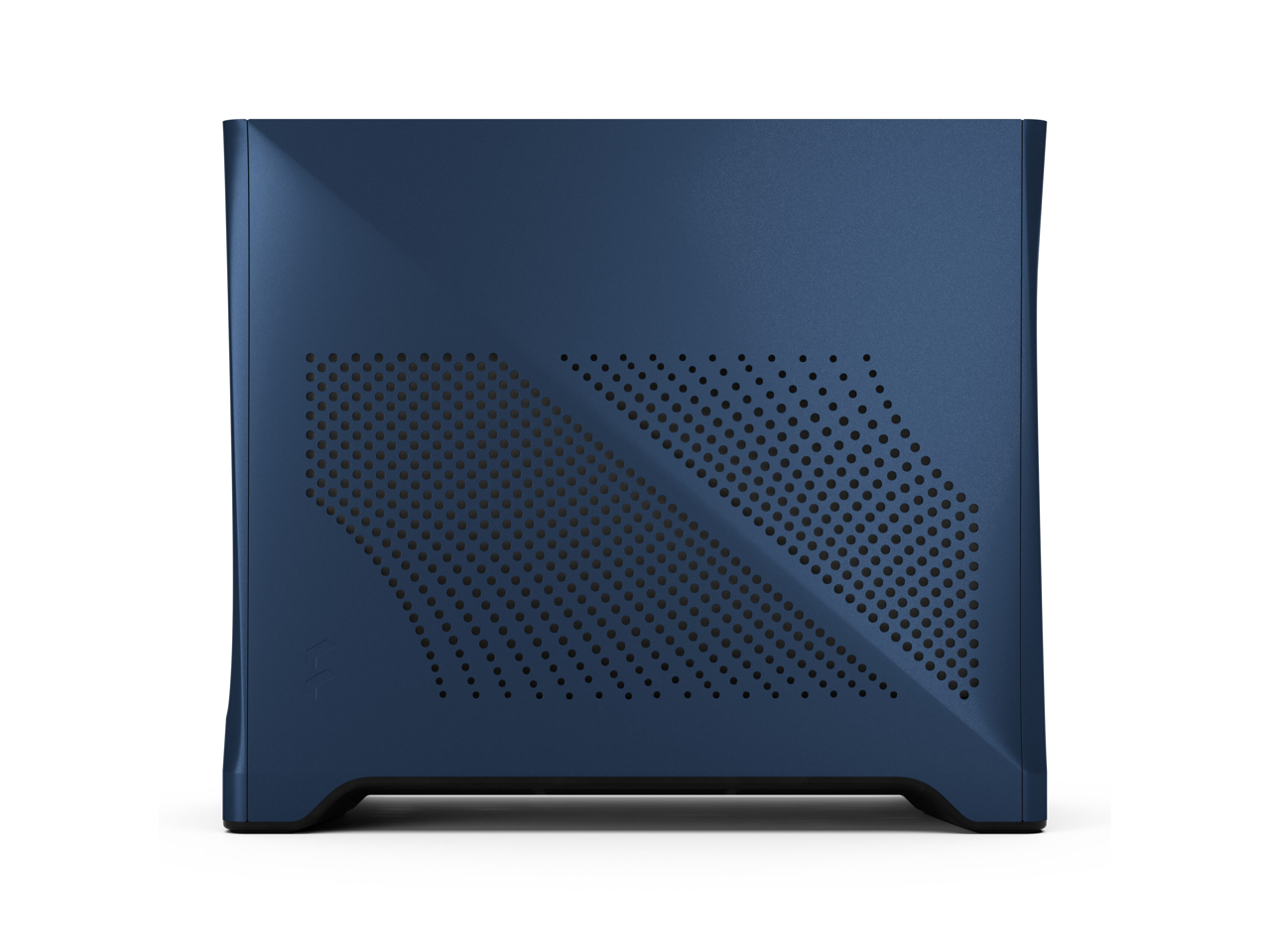 Alt View 4. Fractal Design - Fractal Design Era 2 Midnight Blue Anodized Aluminum/Steel Mini-ITX Compact Small Form Factor PC Case - Midnight Blue.