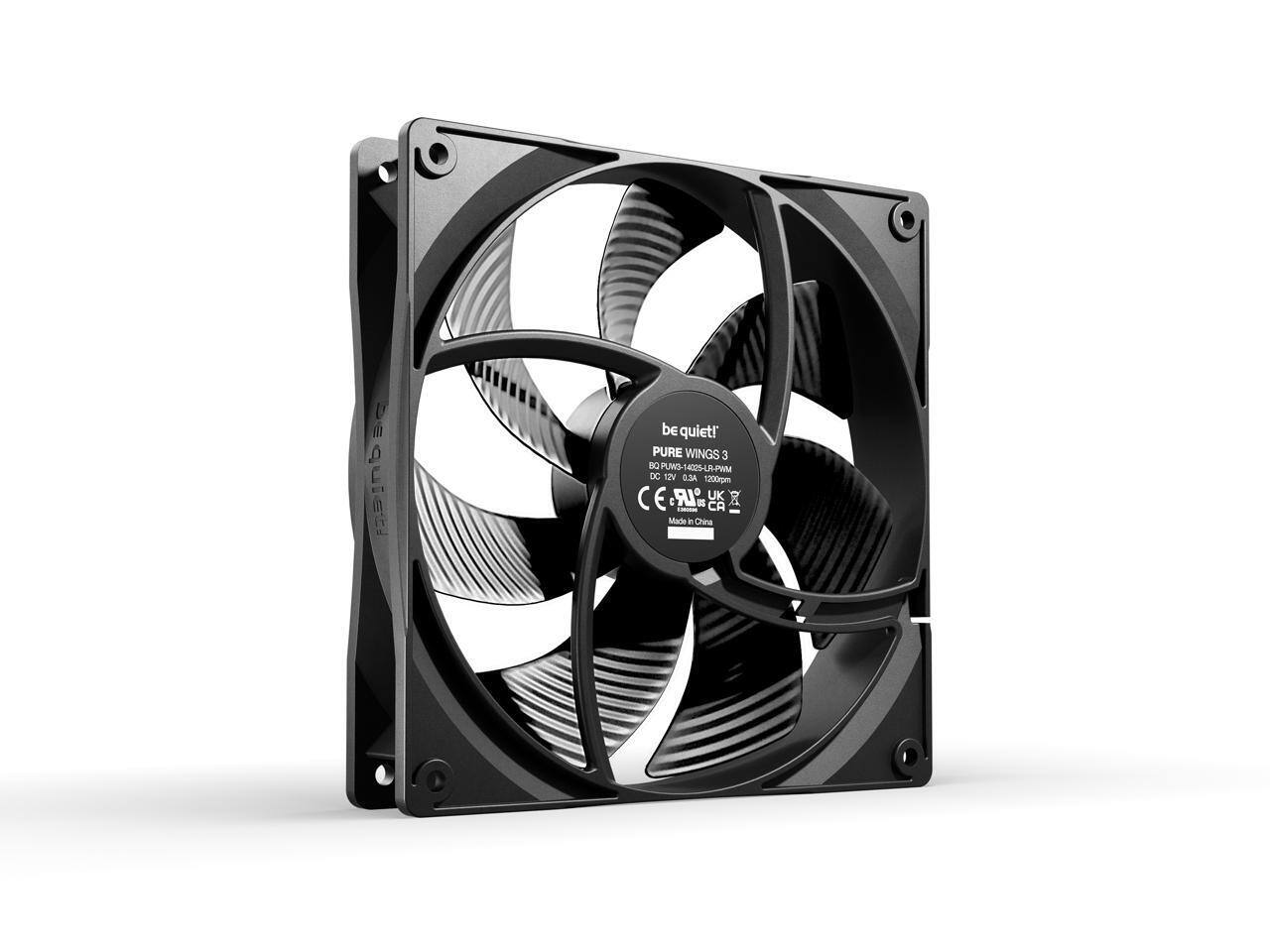 be quiet! Pure Wings 3 140mm PWM Case Fan | Closed Loop Motor | High ...