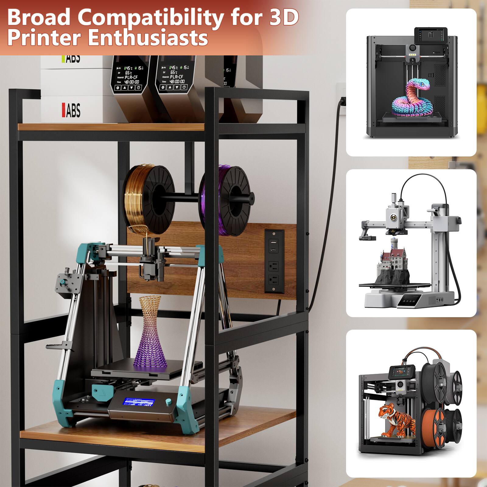 Broad Compatibility for 3D Printer Enthusiasts