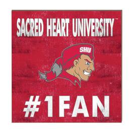 Jardine - Sacred Heart Pioneers 10" x 10" #1 Fan Plaque - Red